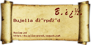 Bujella Árpád névjegykártya